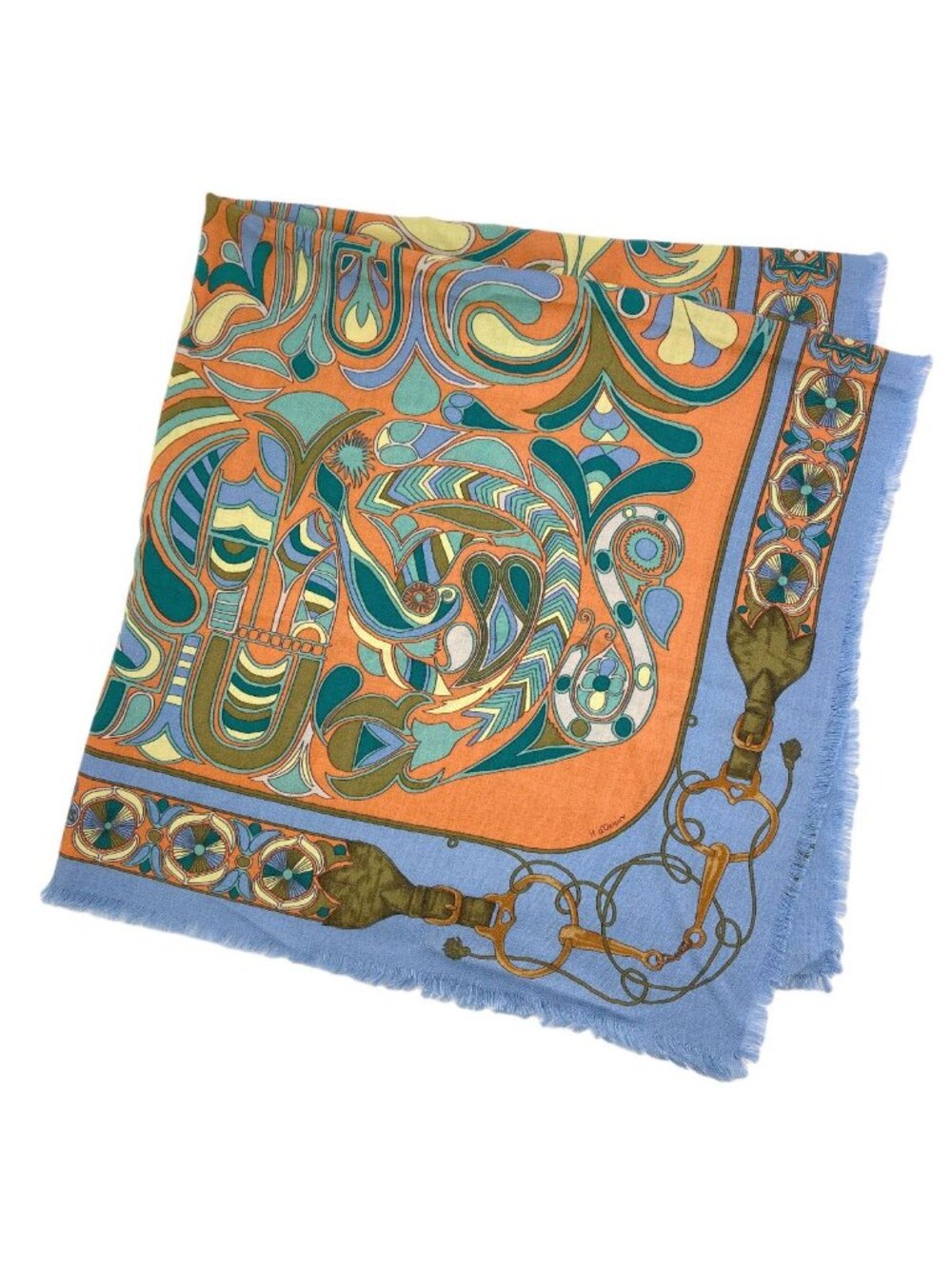 Hermes Carre 90 Folklore Scarf Silk